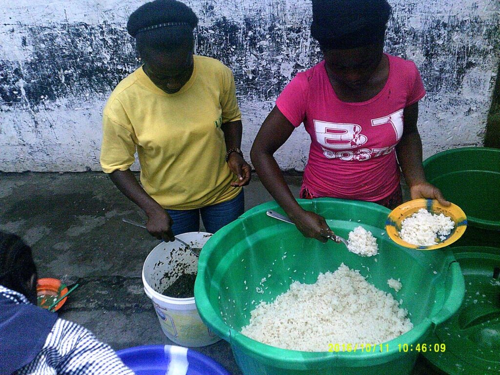 CASS school archive photograph — Feeding Preparation