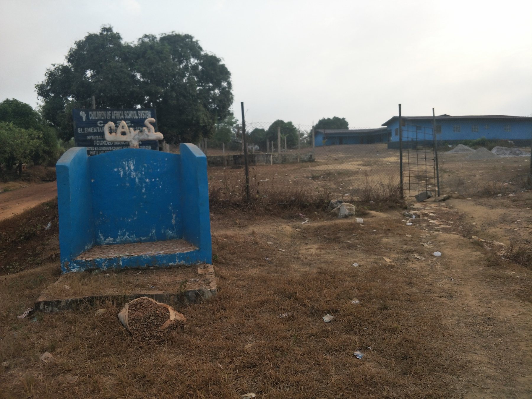 Entrance to Children of Africa School System in Bong Mines