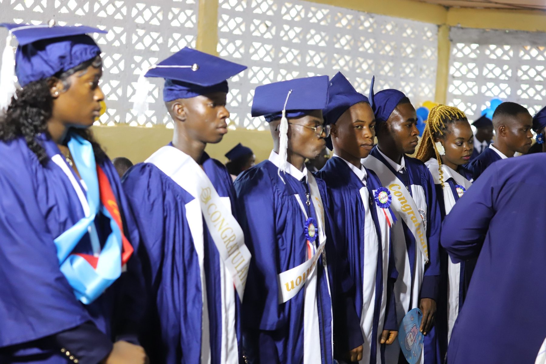 Children of Africa School System graduates at commencement